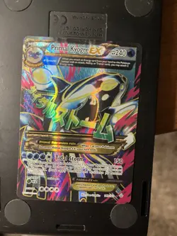 Pokemon Primal Kyogre-EX 149/160 XY Primal Clash Full Art Holo VERY DAMAGED - Image 1