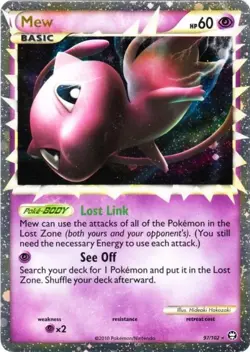Damaged Mew Prime - 97/102 - Super Rare Holo Pokemon Triumphant - Image 1