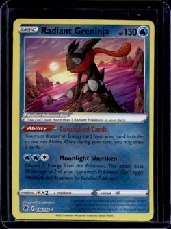 2022 Pokemon SWSH Astral Radiance Radiant Greninja #046/189 - Image 1