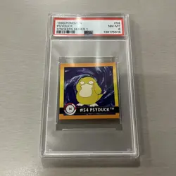 PSA 8 Pokemon 1999 Artbox Sticker #54 Psyduck Series 1 - Image 1