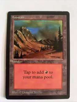Mountain (C) Limited Edition - Beta Edition Regular, Magic The Gathering MTG - Image 1