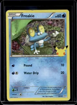 2021 Pokemon McDonald's 25th Anniversary Special Edition Froakie Foil #22/25 - Image 1