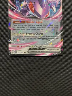 Pokemon TCG Genesect ex 067/086 Sv: Black Bolt Double Rare Near Mint - Image 4