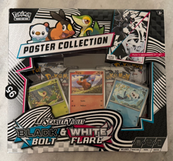 Pokemon Black Bolt And White Flare Scarlet & Violet Unova Poster Collection Box - Image 1