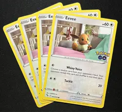 x4 Eevee 054/078 Pokemon 2022 Pokemon GO NM/M - Image 1