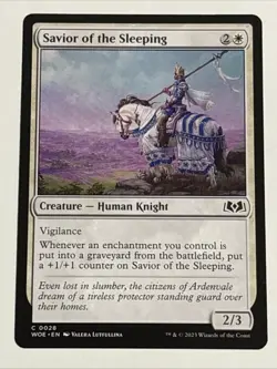 MTG Wilds of Eldraine Savior of the Sleeping 0028 NM - Image 1