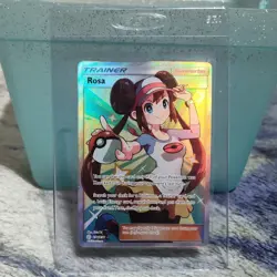 Pokemon Rosa Full Art Ultra Rare 236/236 Sm-Cosmic Eclipse Holo Trainer Card - Image 3