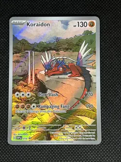Pokemon Koraidon Promo Holo 014 Scarlet & Violet 2023 Basic 130 HP Claw Slash R… - Image 1