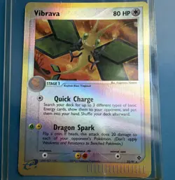 Pokemon TCG Vibrava 22/97 Dragon Reverse Holo Rare 80 HP Stage 1 EN 2003 Himeno - Image 1