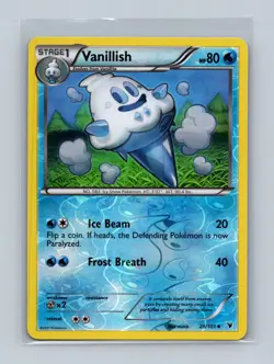 Vanillish 28/101 Uncommon Noble Victories Pokemon Reverse Holo Lightly Played - Image 1