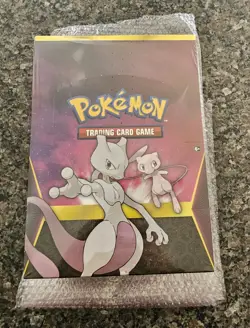 MINT 2019 Pokemon TCG Hidden Fates Mew Mewtwo Pin Collection Sealed Display Case - Image 1