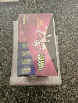 MINT 2019 Pokemon TCG Hidden Fates Mew Mewtwo Pin Collection Sealed Display Case - Image 3