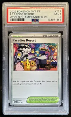 2025 Pokemon SVP Paradise Resort World Championships '25 #224 PSA 9 - Image 1