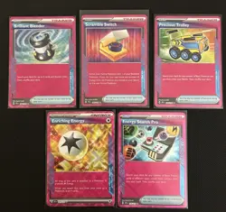 Pokemon TCG SSP - ACE SPEC Trainer Item & Energy - 5 Card Lot - Image 1