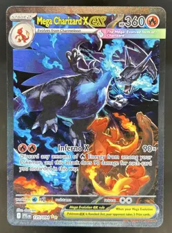 2025 Pokemon PFL Mega Charizard X ex Special Illustration Rare #125/094 - Image 1