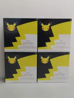 (4) Lot 2021 Pokemon Celebrations Pokemon Center Sealed ETB Elite Trainer Box - Image 1