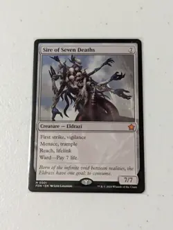 MTG Sire of Seven Deaths - Foundations NM - Image 1