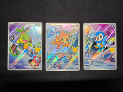 Pokemon - First Partner Illustration - Gen 4 Turtwig Chimchar Piplup - Image 1