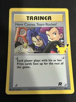 Pokemon Celebrations 25th 15/82 Here Comes Team Rocket! Holo Rare - Image 1