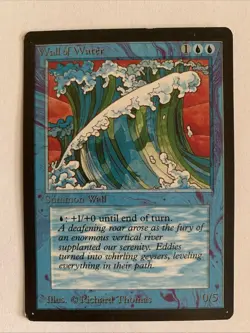 Wall of Water Limited Edition - Beta Edition Regular, Magic The Gathering MTG - Image 1