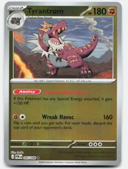 Tyrantrum 045/088 Holo Holo Rare Perfect Order Pokemon Near Mint - Image 1