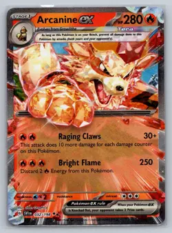 Pokemon Arcanine ex SV01: Scarlet & Violet Base Set 032/198 NM - Image 1