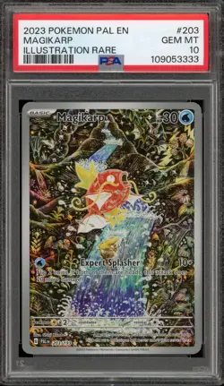 Pokemon Magikarp Paldea Evolved Illustration Rare #203 PSA 10 Gem Mint - Image 1