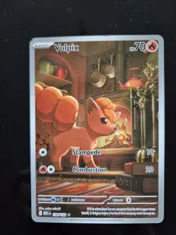 Pokemon Vulpix Holo Full Illustration Rare Card 138/132 Mega Evolutions - Image 1