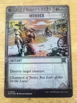 MTG OTJ Breaking News *FOIL* U Murder #0016 - Image 1