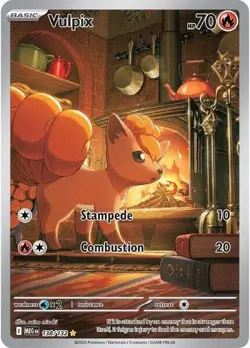 Vulpix - 138/132 - Illustration Rare - Mega Evolutions - Pokemon Card - NM/M - Image 1