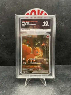 ACE 10 Vulpix 138/132 Illustration Rare Mega Evolution Pokemon Card - Image 1