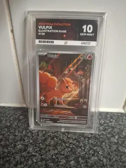 Ace 10 Vulpix 138/132 IR Mega Evolution English Pokemon Card - Image 1