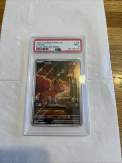 Pokemon TCG Vulpix Illustration Rare Card 138/132 Mega Evolution Pack PSA 9 - Image 1