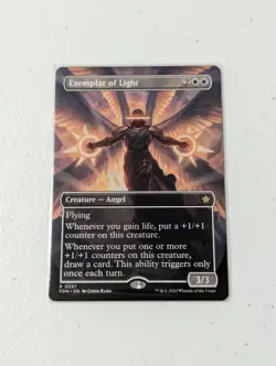 MTG Exemplar of Light - Borderless - Foundations NM - Image 1