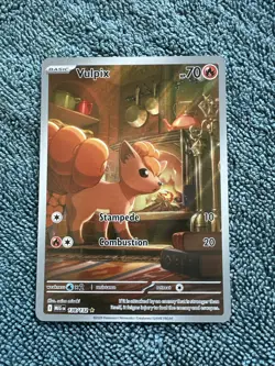 Pokemon TCG Vulpix 138/132 Illustration Rare Mega Evolutions Card - Image 1
