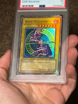 Dark Magician SDY-006 HEAVY FOIL BLEED ERROR Yugioh PSA 5 *353 - Image 4