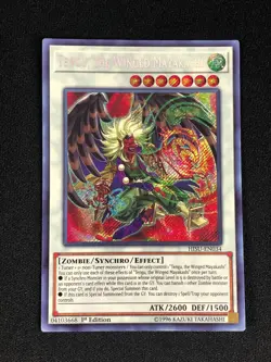 YUGIOH TENGU THE WINGED MAYAKASHI HISU-EN034 1ST SECRET - Image 1