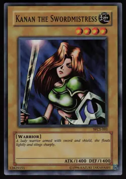Kanan the Swordmistress WCS-001 Super Rare Yu-Gi-Oh - Image 1