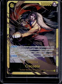 2026 One Piece Azure Sea's Seven Crocodile Secret Rare #OP14-120 - Image 1