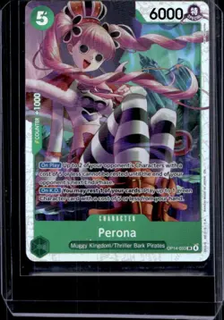 2026 One Piece Azure Sea's Seven Perona Super Rare #OP14-033 - Image 1