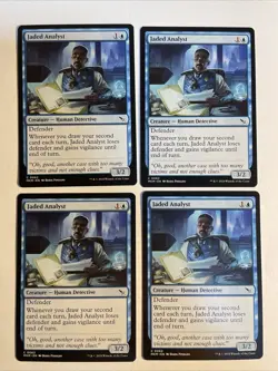 4x Mtg Murders At Karlov Manor Jaded Analyst NM/M Magic The Gathering - Image 1