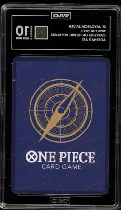 One Piece CCG St. Jaygarcia Saturn Carrying on His Will Alt Art OP13-083 TAG 10 - Image 2