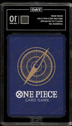 One Piece CCG Boeuf Burst Legacy of the Master Alt Art OP12-060 TAG 10 Gem Mint - Image 2