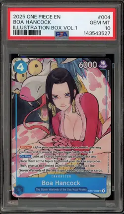 One Piece CCG Boa Hancock Illustration Bx. Vol. 1 ST17-004 PSA 10 Gem Mint - Image 1