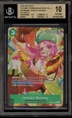 One Piece CCG Jewelry Bonney Alt Art PRB02-004 BGS 10 Pristine - Image 1