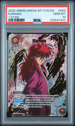 Union Arena TCG Kurama Alt Art Holo PSA 10 Gem Mint Yu Yu Hakusho - Image 1