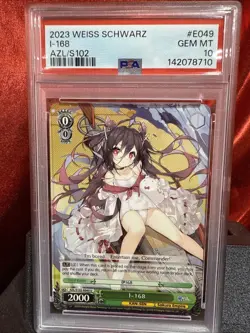Weiss Schwarz I-168 Azur Lane AZL/S102-E049 Uncommon Graded PSA 10 - Image 1