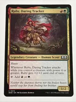 MTG Wilds of Eldraine Ruby, Daring Tracker 0212 NM - Image 1