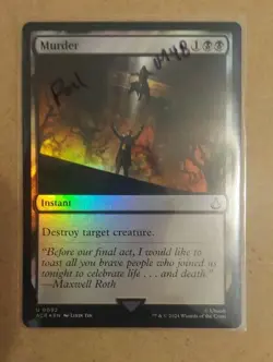 Murder (FOIL)- MTG Assassin's Creed ACR #92 - Image 1