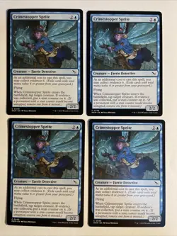 4x Mtg Murders At Karlov Manor Crimestopper Sprite NM/M Magic The Gathering - Image 1
